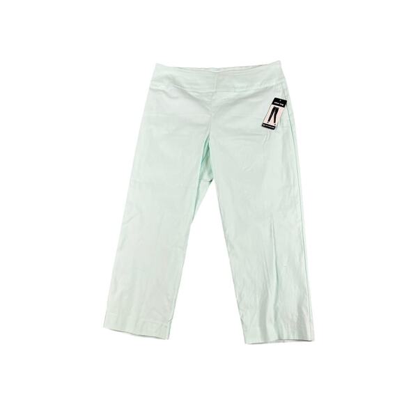 New Directions women’s size 12 mint green cropped pants NWT flaw - Picture 1 of 10